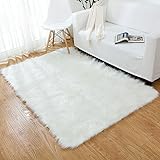 Ivory fur rug