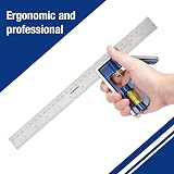 WORKPRO 300 mm Combination Square Set Stainless Steel 90/45 Degree with Bubble view 3