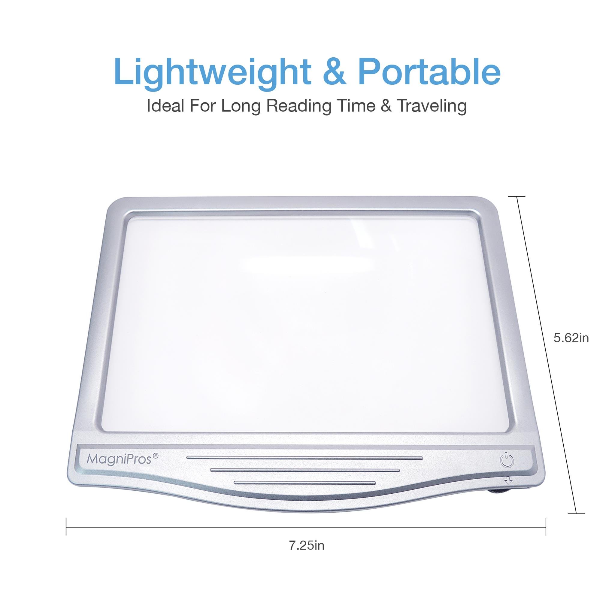 MagniPros 3X Large Ultra Bright LED Page Magnifier with 12 AntiGlare Dimmable 700987222982 eBay