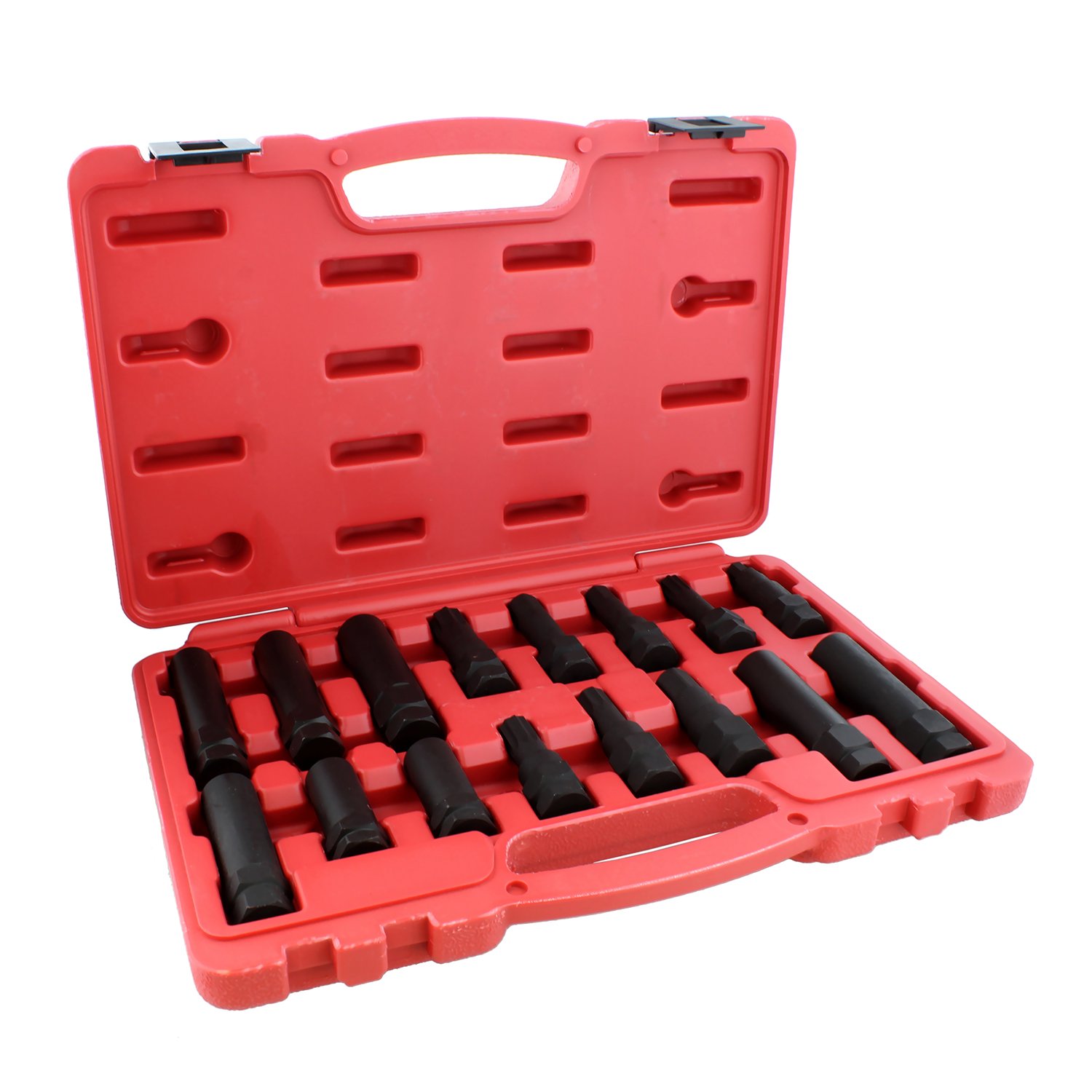 Spline/Tuner Key Lug Nut Master Socket Set 16 Piece Kit Lug Removal