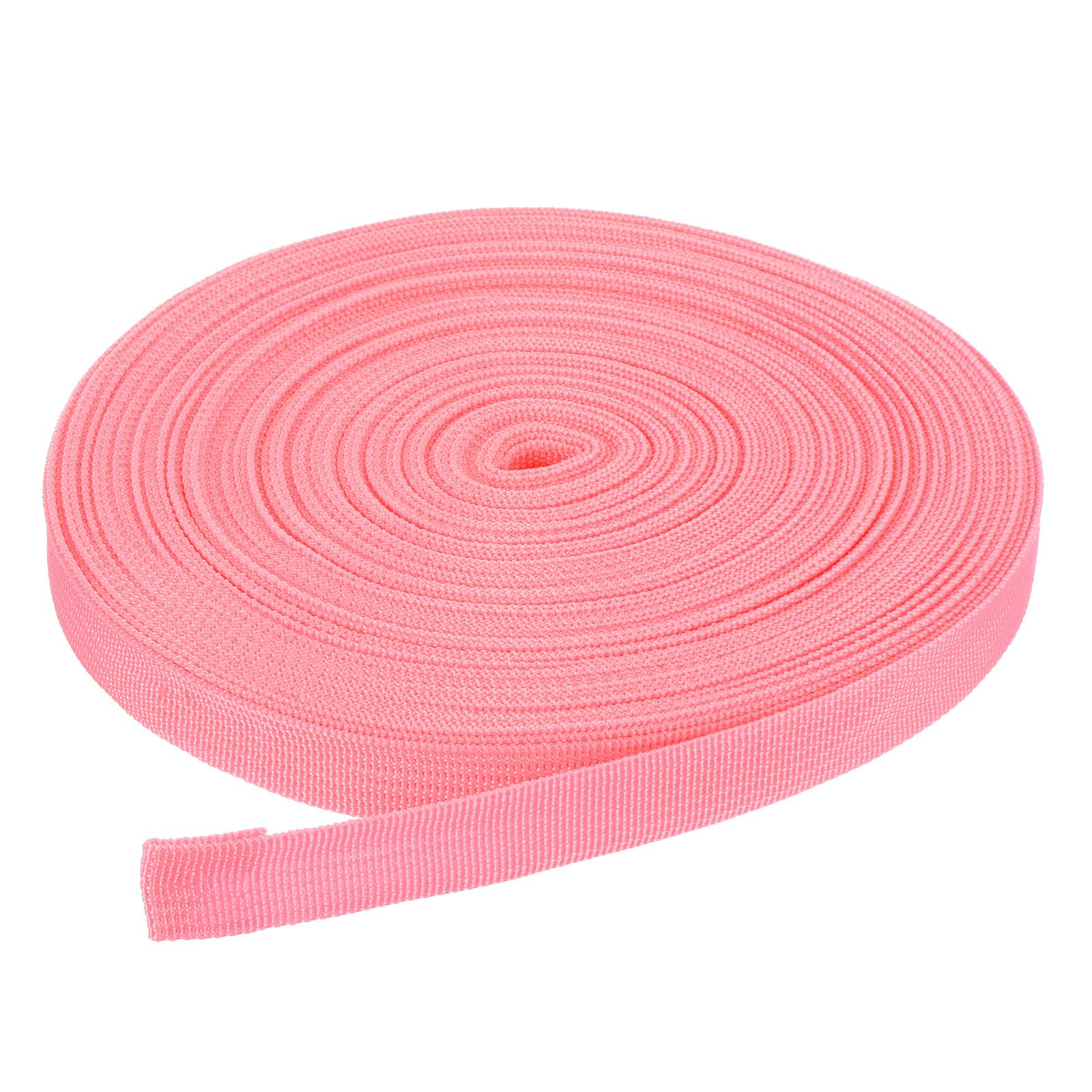 DMiotech 50 Yard x 3/4 inch Width Nylon Webbing Strap Poly Flat Webbing Strapping for DIY Craft Backpack Strapping, Sewing, Outdoor Gear Repair, Light Pink