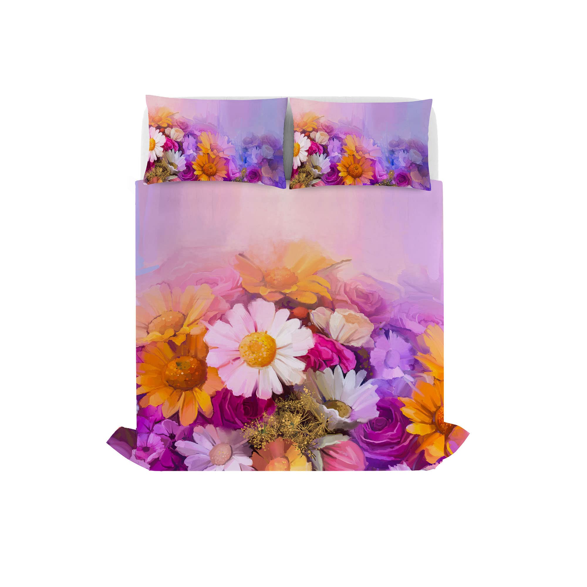 Italian Bed Linen Sogni d'autore Bed linen set (flat sheet 255x300cm + 2 pillowcases 52x82cm with internal flap), SD45, Cotton, DOUBLE