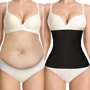 sellto Waist Trainer for Women Tummy Control Waist Cincher Body Shaper | Seamless Waist Shaper with 4 Steel Bones, High Stret