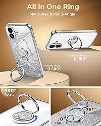 XYZ for iPhone 16 Plus Case with Stand, Phone Case