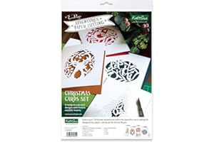 Adventures in Paper Cutting | Christmas Cards Set | Eight Stunning Ready to Cut Cards (Four Designs x 2) | Designed by Emma Boyes for Katy Sue Designs US