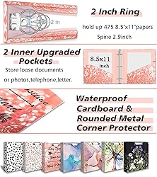 3 Ring Binder 2 Inch, Three Ring Binder Organizer