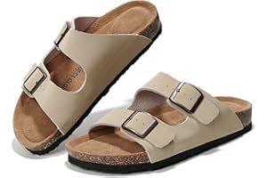 Project Cloud 100% Genuine Leather Flat Sandals Women Comfortable Beach Essentials Womens Sandals Memory Foam Vacation Essentials Comfy Women's Sandals Slides for Women Footwear (Venita)