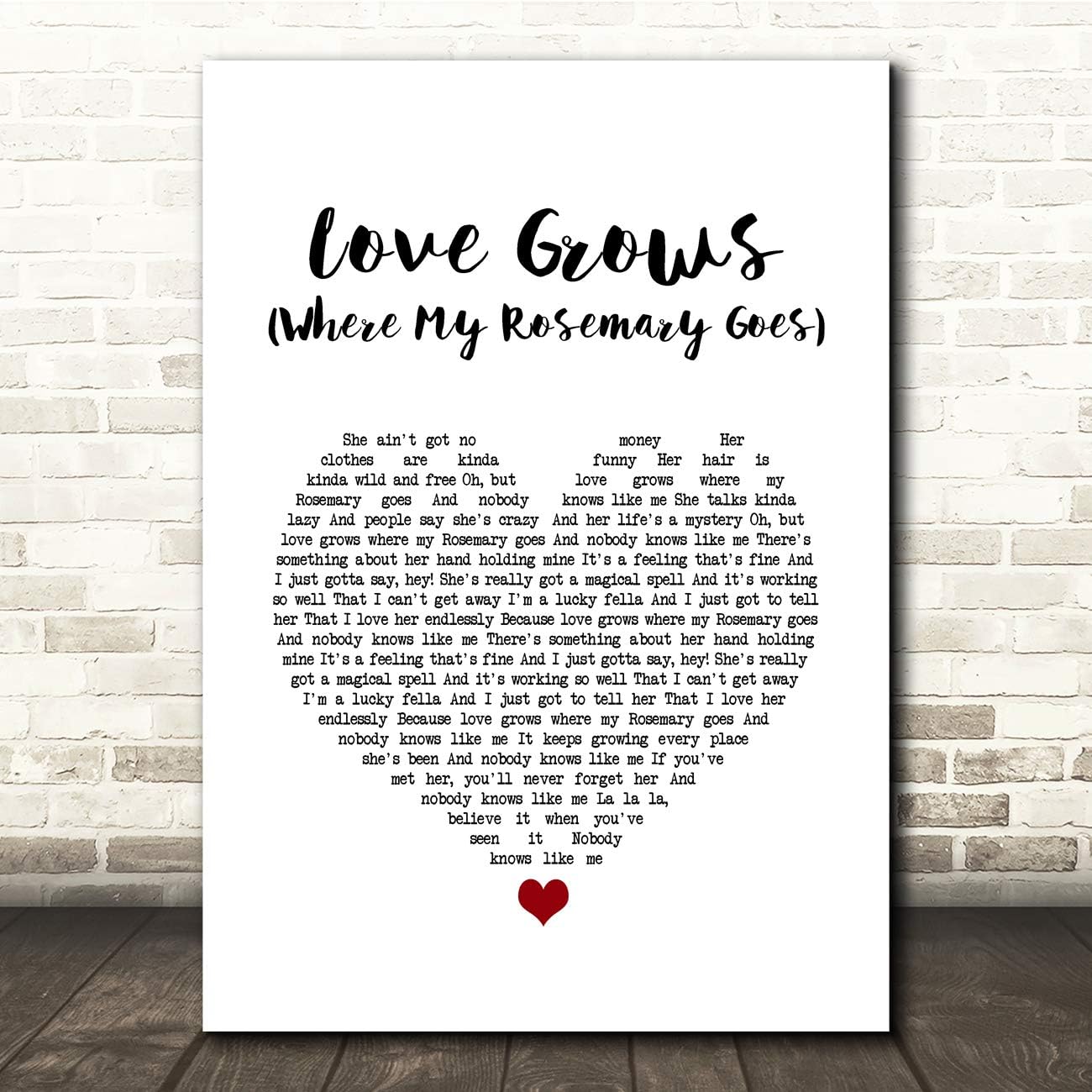 Love Grows Where My Rosemary Goes Tab