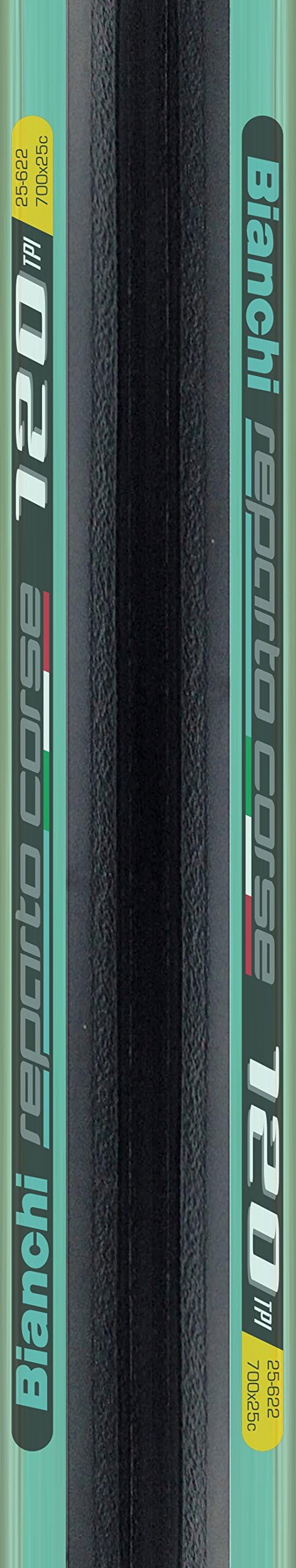 Bianchi - Pair of white folding tyres department Corse 700x25-120 TPI code C4901423