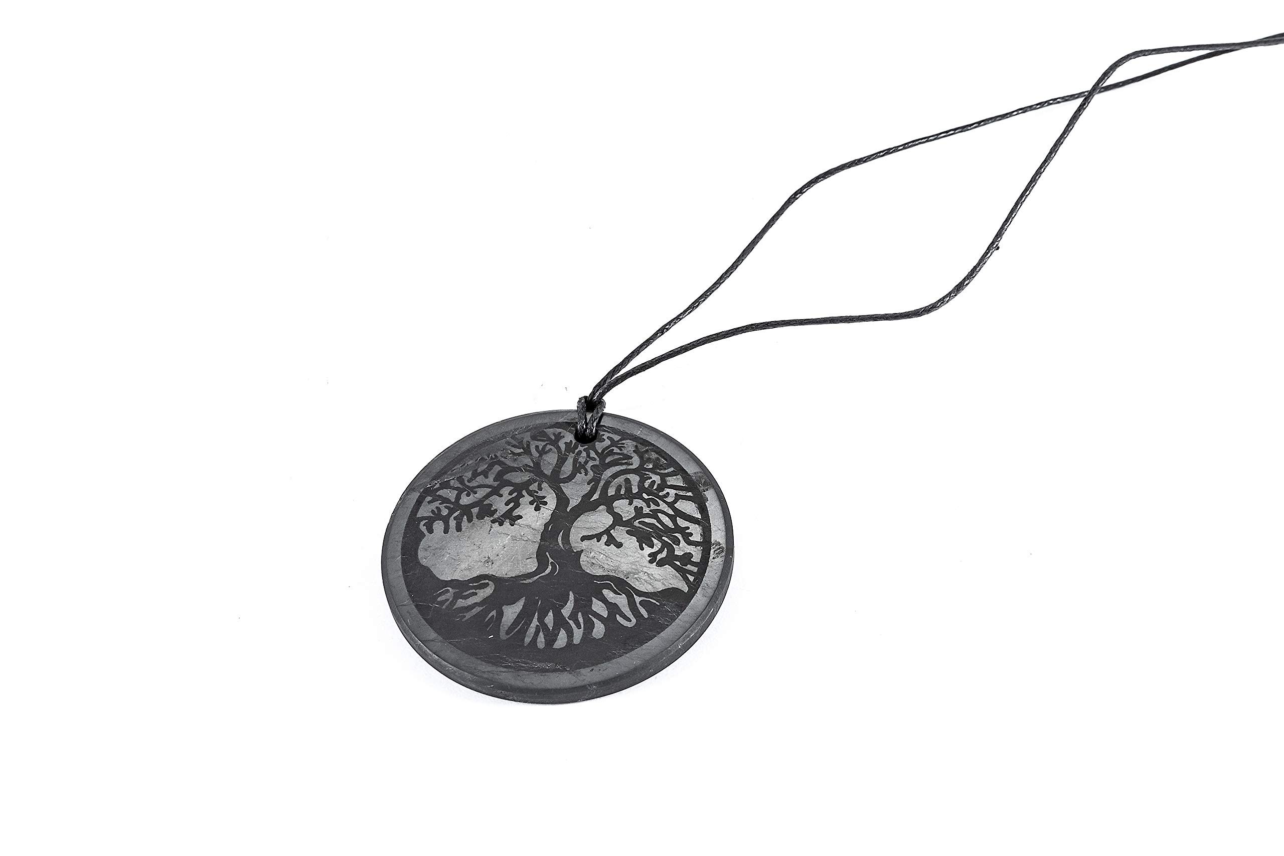SN NATURSTEIN UG - Shungite Tree of Life Pendant, 50 mm | Gem Stone from Karelia