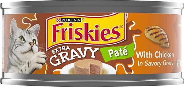 PURINA FRISKIES CHICKEN WET CAT FOOD PATE IN GRAVY 5.5 OZ – 0050000168761