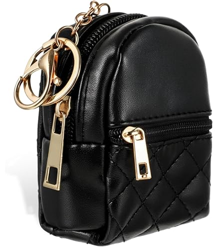 OSALADI Mini Backpack Coin Purse Keychain Zipper Change Pouch Bag Pendant Small Cute Wallet for Keys and Accessories : Clothing, Shoes & Jewelry