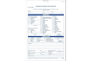 J. J. KELLER & ASSOCIATES, INC. Detailed Driver's Vehicle Inspection Report 4-pk. - Book Format, 2-Ply Carbonless, Blue Ink, 5.5" x 8.5" - 31 Sets of Forms Per DVIR Book - Meet FMCSR Requirements - J. J. Keller & Associates