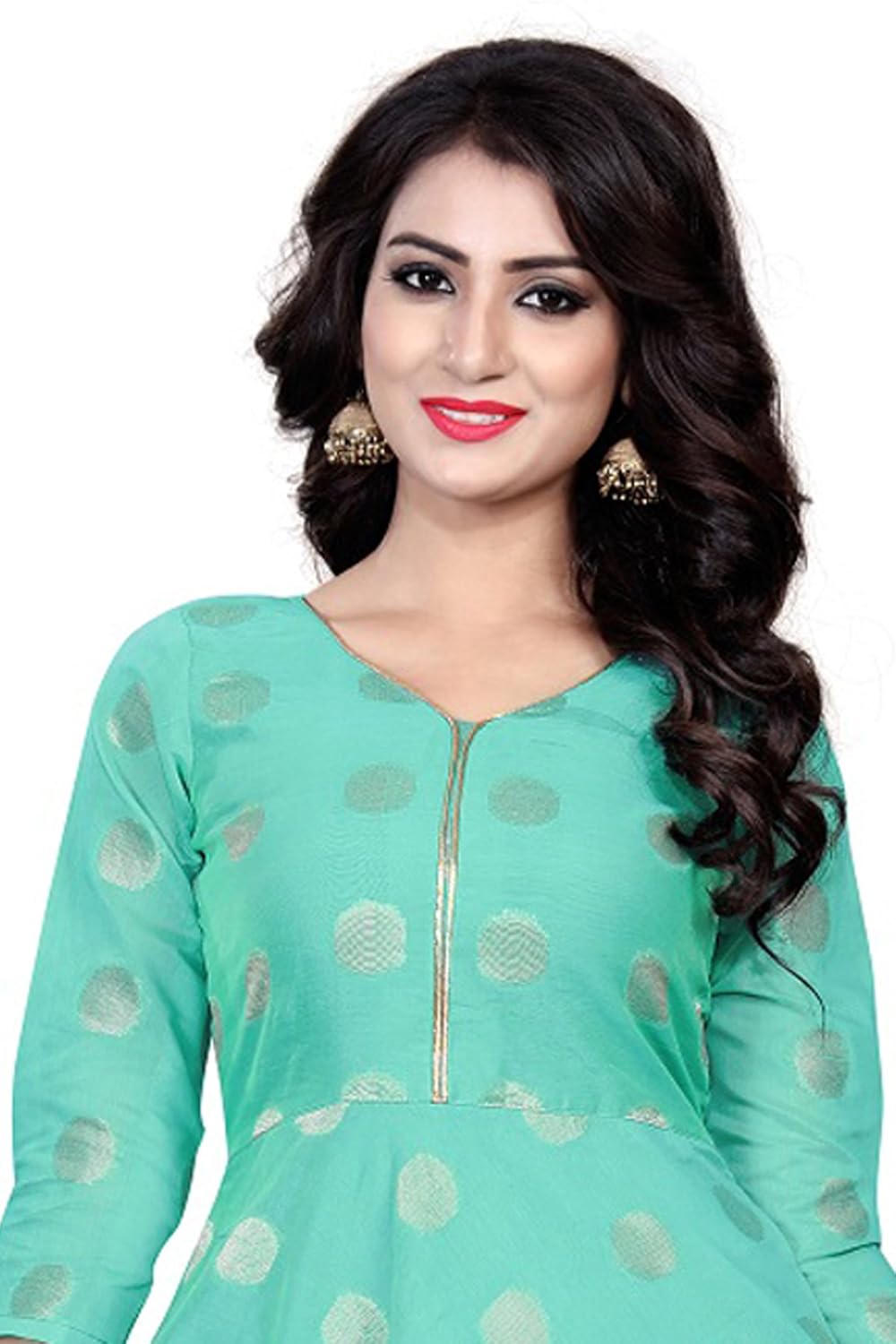 rangrasiya corporation women's chanderi cotton anarkali gown