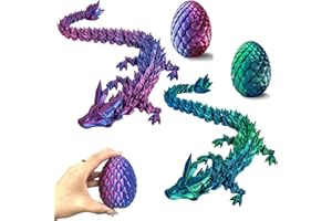 Lot de 2 œufs de dragon avec dragon à l'intérieur, œuf de dragon imprimé en 3D, œuf de dragon mystérieux, bas de Noël de Pâqu