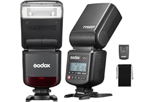 Godox TT520III Camera Flash Speedlite, GN 33 Flash Speedlight with RT-16 Wireless Trigger Transmitter, S1/S2 Optical Sync, PC Sync Port for Canon/Sony/Fujifilm/Nikon/Panasonic/Olympus