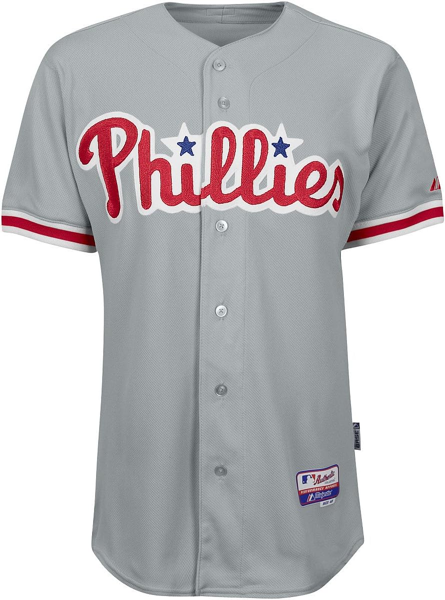 MLB Philadelphia Phillies Seis botón Cool Base auténtico Carretera