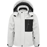 WULFUL Boy's Waterproof Ski Jacket Kids Winter Snow Coat Outdoor
