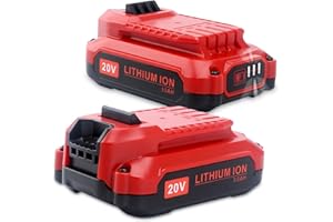 Kekepowtobat Compatible with Craftsman 20V Battery, CMCB203 3.0Ah 20-Volt Lithium Replacement Battery Compatible with Craftsman V20 Series Cordless Outdoor Tools CMCB202 CMCB201 (2-Pack)
