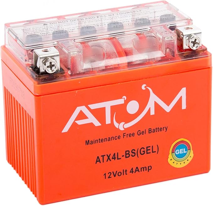 Atom Advanced ATX4LBS Gel Motorcycle Battery Replacement Amazon.co.uk