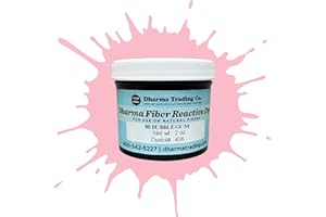 DHARMA TRADING CO Dharma Fiber Reactive Procion Dye - The #1 Dye for Tie-Dye & Ice Dye on All Natural Fibers & Fabrics. Vibrant, Permanent Colors Trusted by Professionals & Hobbyists Since 1969 (Bubble Gum PR98, 2 oz.)