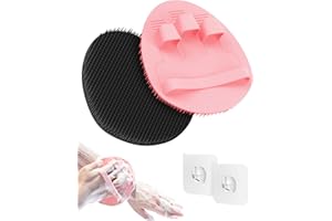 ManmiHealth Soft Silicone Shower Brush, Super-Lathering and Deep-Cleaning Body & Face Scrubber, Gentle Exfoliating Bath Glove