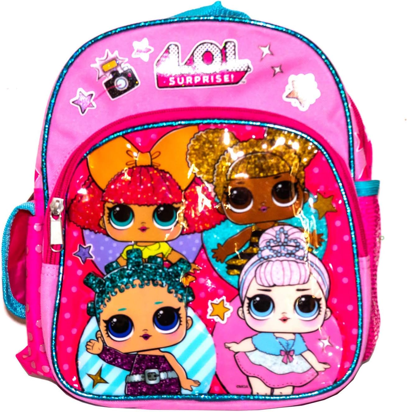 Backpack Book Bag Travel Bag with 4 Beautiful Dolls for LOL kids