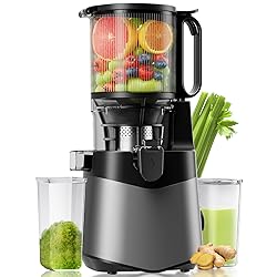 Cold Press Juicer, 5.3" Wide Feed Chute Juice