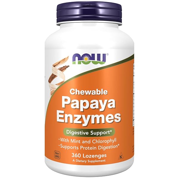 NOW FOODS SUPPLEMENTS, PAPAYA ENZYME WITH MINT AND...
