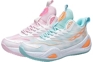 Huogra High Top Womens Mens Basketball Shoes Breathable Non Slip Outdoor Sneakers Comfortable Fashion Athletic Training Sport Shoes