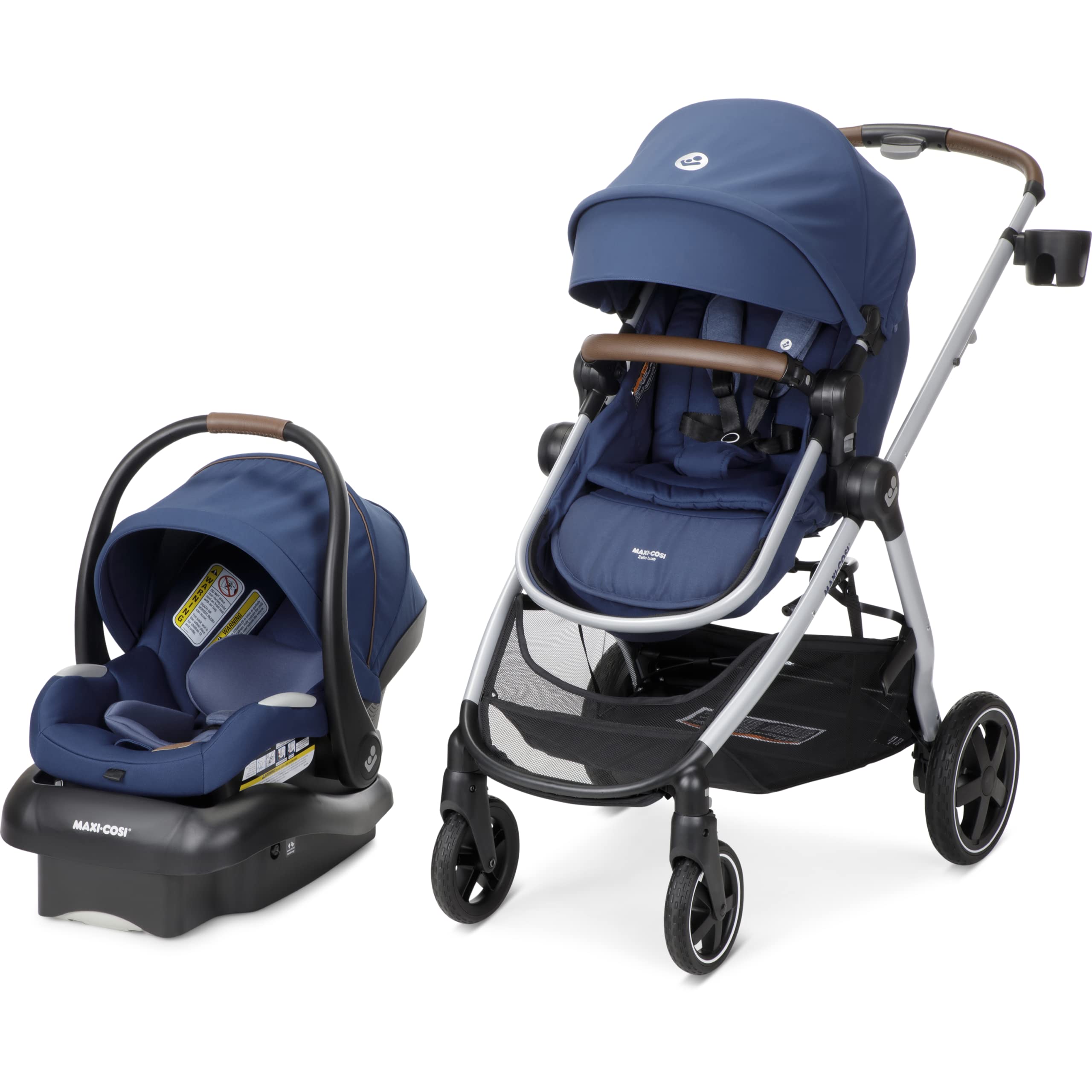 Maxi-Cosi Zelia² Luxe 5-in-1 Modular Travel System, Choose Between 5 Modes of use & Mico 30 Stand-Alone Additional Infant Car Seat Base, Black, One Size