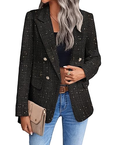 Sweater Blazer Jacket for Women Suede Wool Corduroy Flannel Tartan