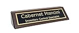 Personalized Desk Name Plate - Walnut - Free