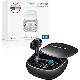 ANFIER M3 AI Offline Translator Earbuds Real Time, Language Translation Device in 144 Languages, 3-in-1 Two-Way Aud&iacute;fonos Traductores, Live Translate Headphones, No Subscription Required (Black)