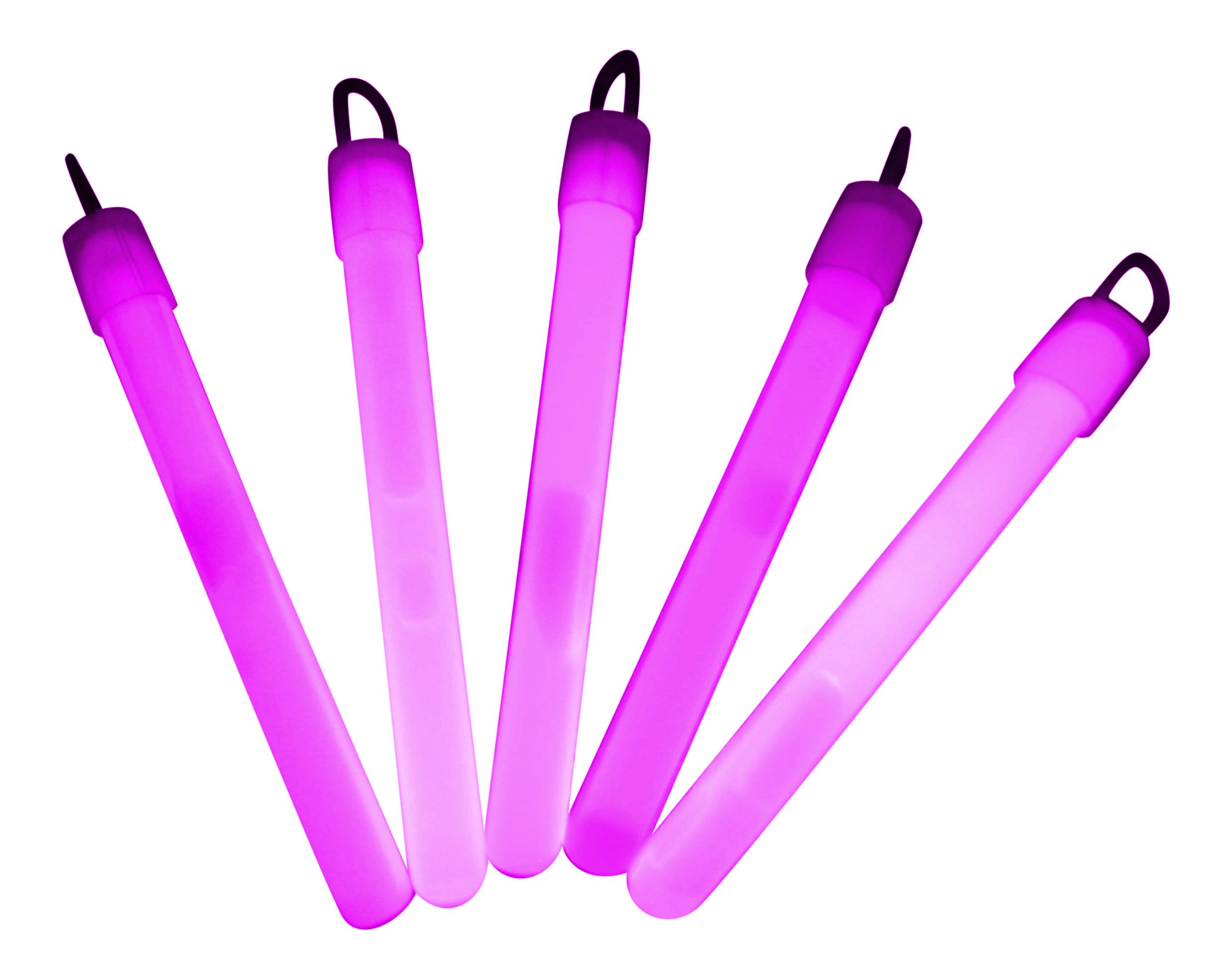 Glowtopia 4 inch Glow Sticks/Glow Batons (1cm thick) - Premium Glowsticks from (Pink, 50 Pack)