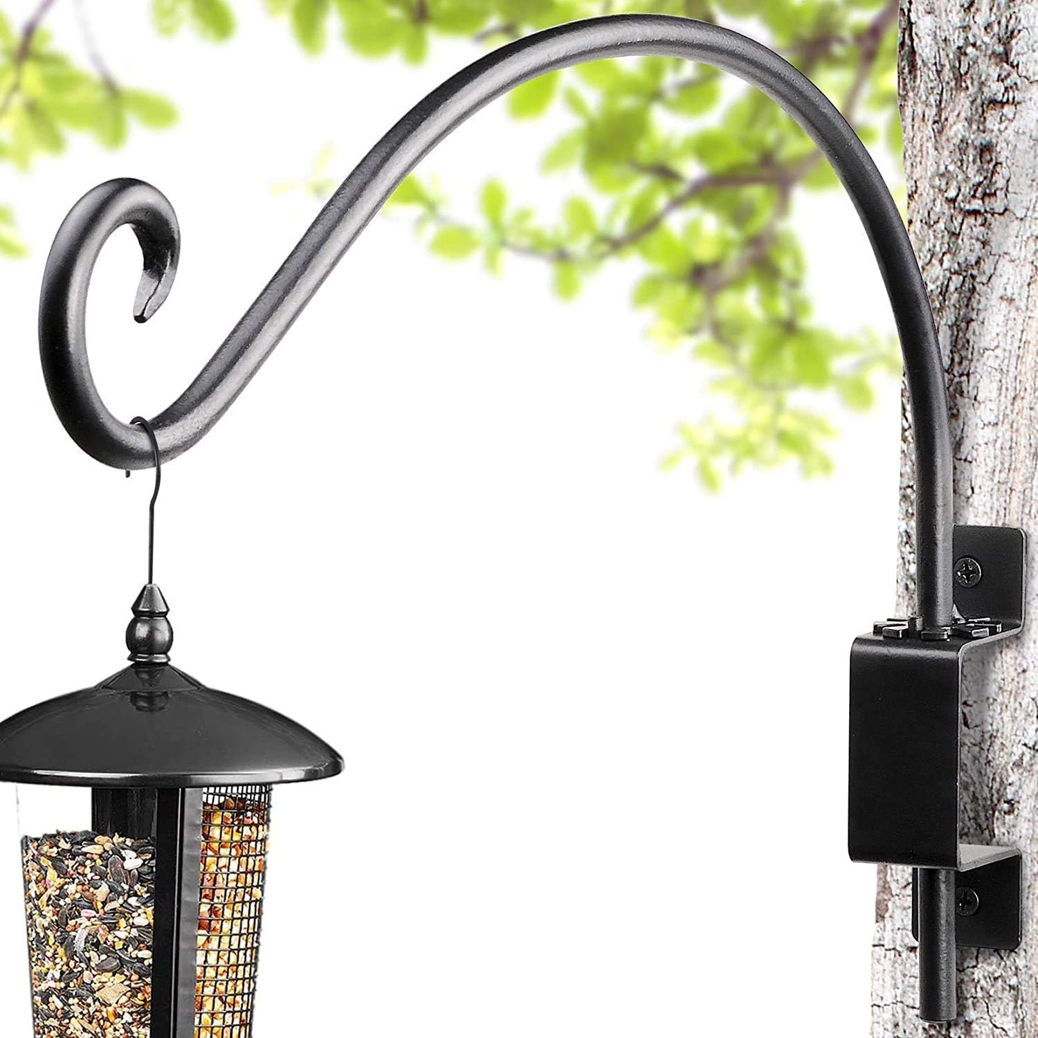 AJART Swivel Hanging Basket Bracket(12″/Black) Hanging