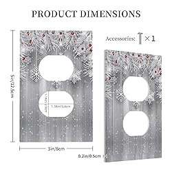 Christmas Snowflakes Wood Single Duplex Light