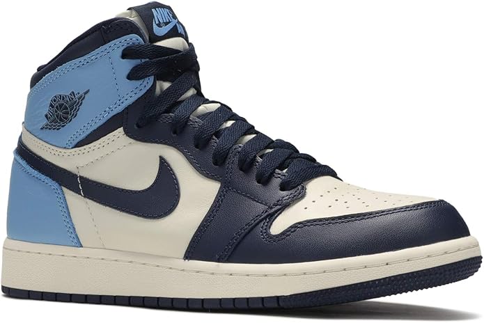Amazon.com | Jordan Air 1 Retro High Og Gs (Sail/Obsidian/University Blue 6Y) | Basketball