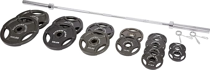 Fitness Gear 300 lb Olympic Weight Set 