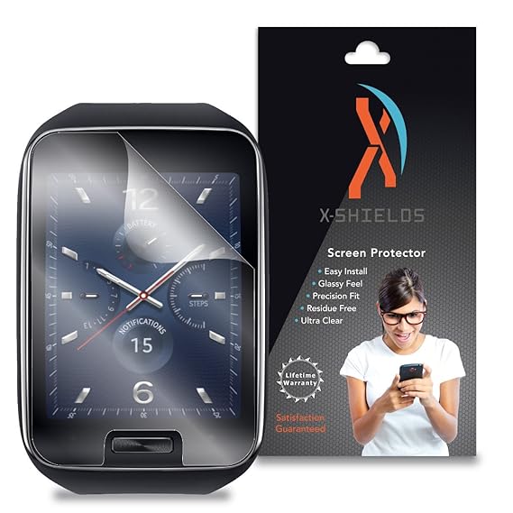XShields© (4-Pack) Screen Protectors for Samsung Gear S Smartwatch (Ultra Clear)