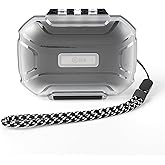 CCZ ZC01 Hard Shell IEM Case for KZ ZS10 Pro in Ear Monitor, Travel Portable Earbuds Case Waterproof Headphone Storage Box for Shure SE215, CCZ Melody, KBEAR KS1, KZ ZAR, ZS12 PRO 2, ZAS (Clear White)