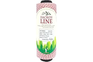 emma kites 120Lbs 500Ft Braided Dacron Polyester String Spool Kite Line Mason Line