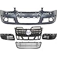 Garage-Pro Front Bumper Cover Kit Compatible With 2005-2010 Volkswagen Jetta Primed Direct Fit