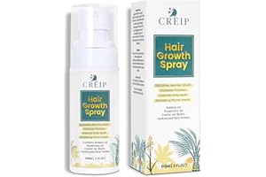 CREIP Natural Hair Growth Oil Spray: Batana Rosemary Serum Biotin Caffeine Scalp Care Treatment (2 FL OZ（Pack 1）)