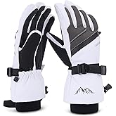 Caracaleap Ski Gloves for Men Women - Winter Snow Windproof Waterproof Skiing Snowboarding for Cold Weather Warm