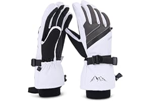 Caracaleap Ski Gloves for Men Women-Winter Snow Gloves Windproof Waterproof Skiing Snowboarding Gloves for Cold Weather Warm