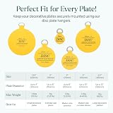 WINSOME Disc Plate Hangers 2 inch Self Adhesive 5 Pack Wall Plate Holders view 4