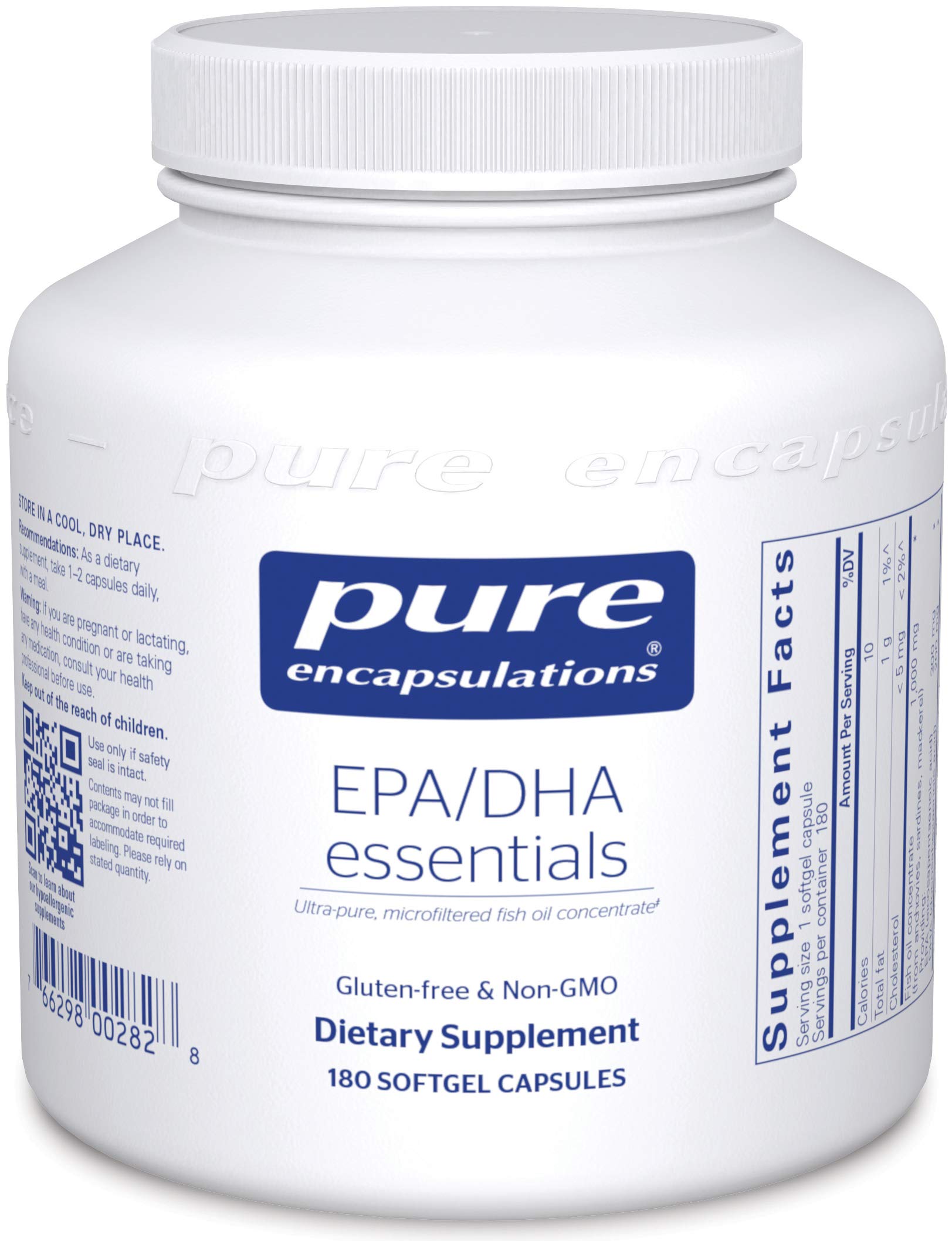 Pure Encapsulations EPA/DHA Essentials UltraPure, Molecularly