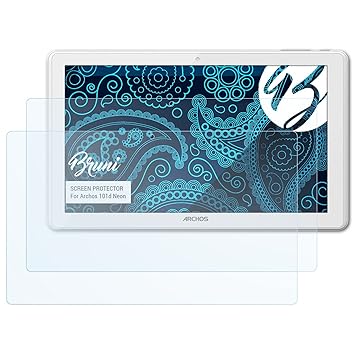 Bruni Schutzfolie für Archos 101d Neon Folie, glasklare Displayschutzfolie (2X)