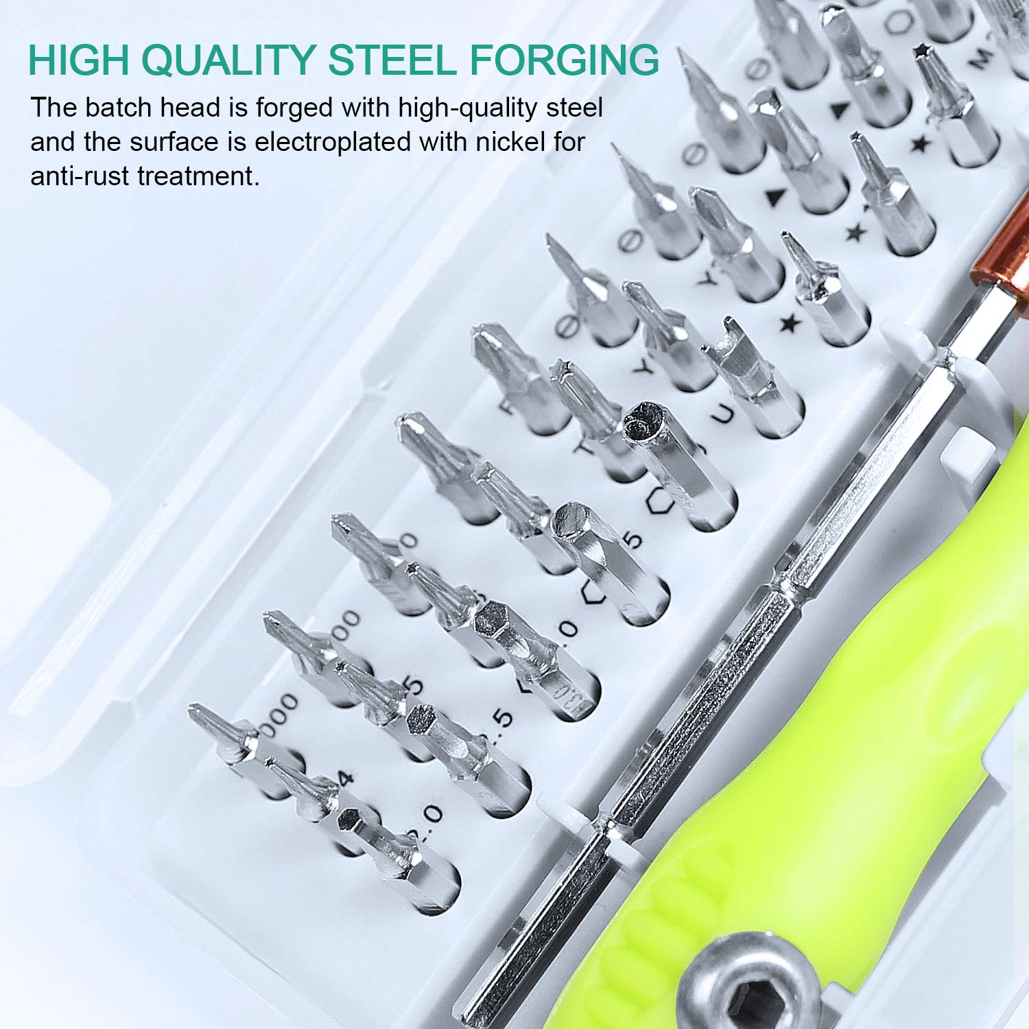 Gocheer 32 en 1 mini juego profesional destornilladores de precisión para electricistas kit de destornilladores magnéticos para Gafas, Smartphones, iPad, Tableta, Móvil, PC, Computadora Portátil